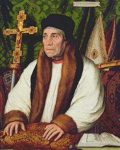 Canterburyn arkkipiispan William Warhamin (1450-1532) muotokuva, 1527